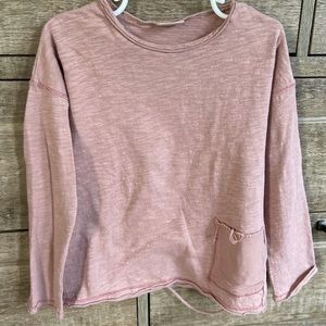 Zara girls - distressed look long sleeve tee